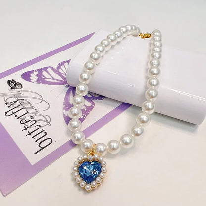 Adjustable Pet Pearl Necklace Accessories for Cats