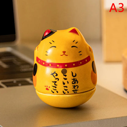 Japanese Ceramic Lucky Cat Tumbler