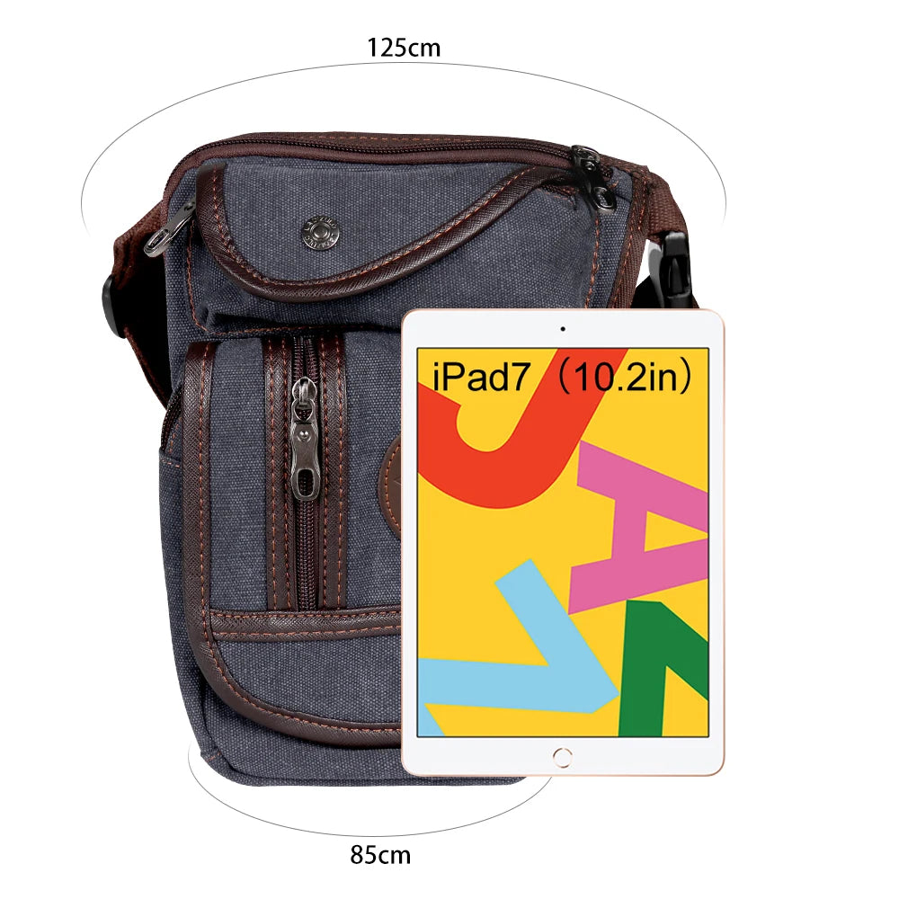 Portable Equestrian Drop Leg Bag, High Quality Canvas, Nylon Horse Riding Waist Bag,
